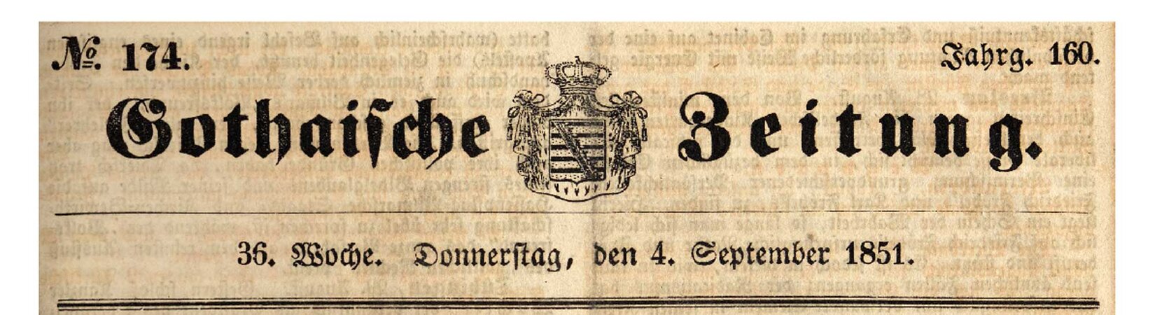 Gothaische Zeitung digital (1850-1918)