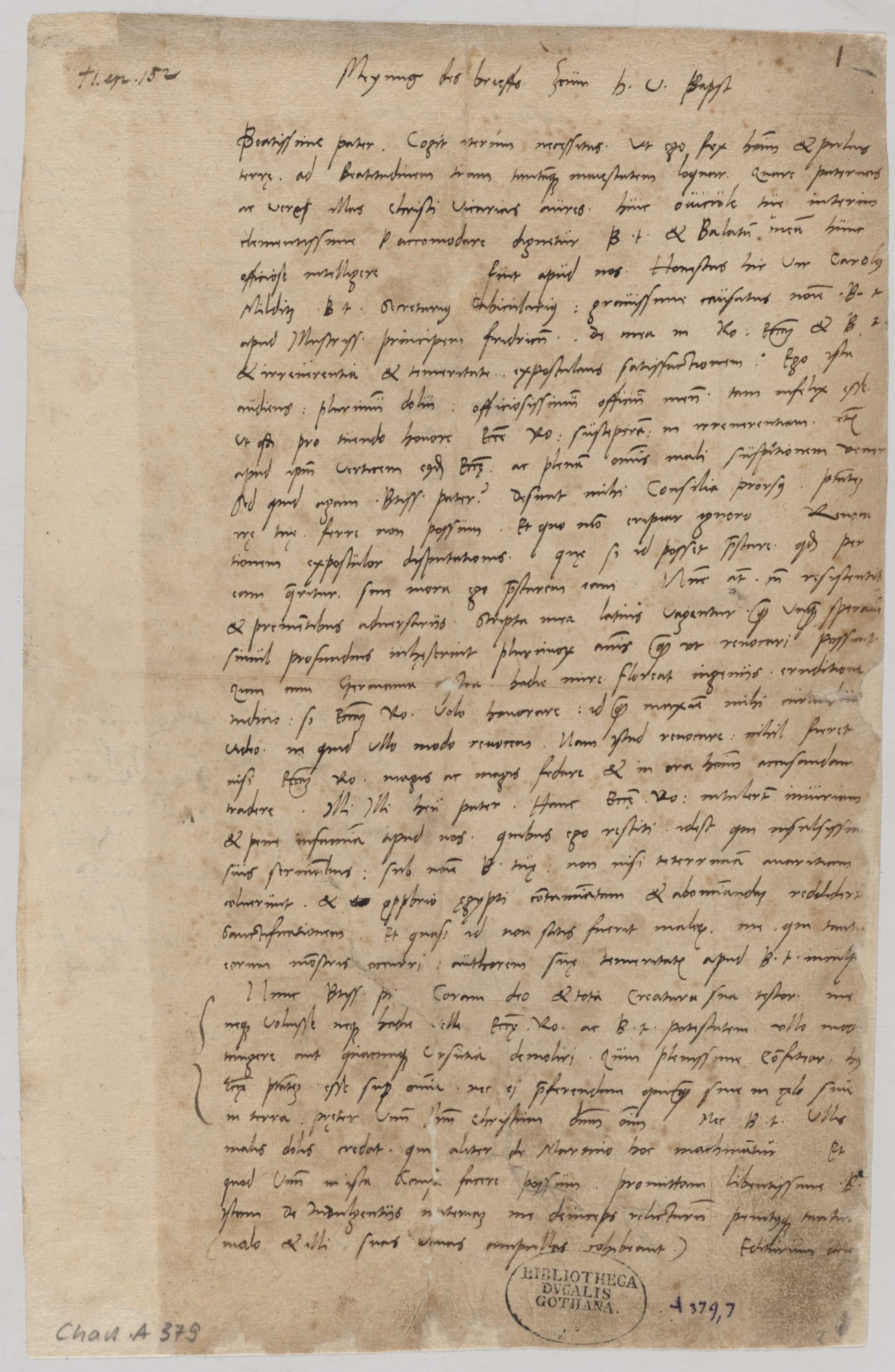 Autographensammlung der Reformationszeit